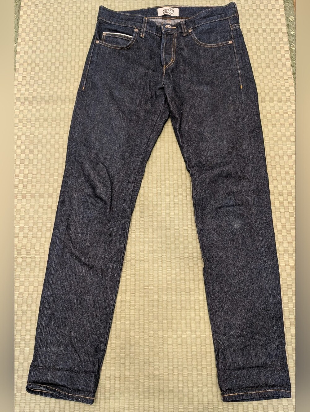 Naked & Famous Left Hand Twill Selvedge Denim Jeans Super Guy Men's Size 32 x 34